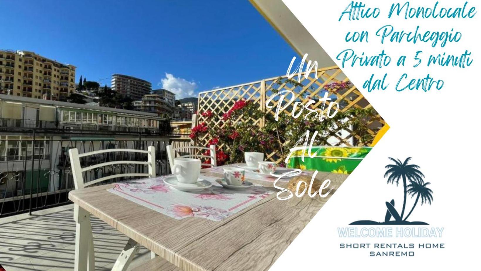 Appartement Wh - Un Posto Al Sole - Attico Monolocale Con Parcheggio Gratuito - 5 Minuti Dal Centro - Wifi à San Remo Extérieur photo